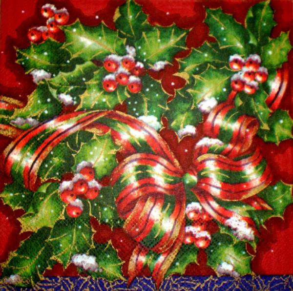 029 Christmas Flowers (cream) - Ambiente